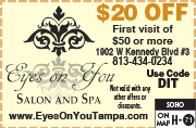 Special Coupon Offer for Eyes on You Salon & Spa
